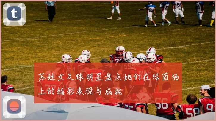 苏姓女足球明星盘点她们在绿茵场上的精彩表现与成就